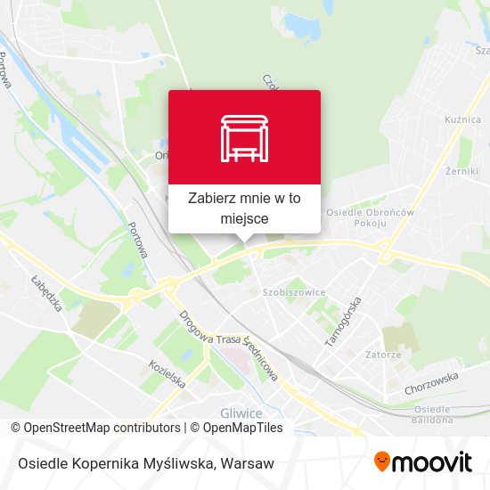 Mapa Osiedle Kopernika Myśliwska