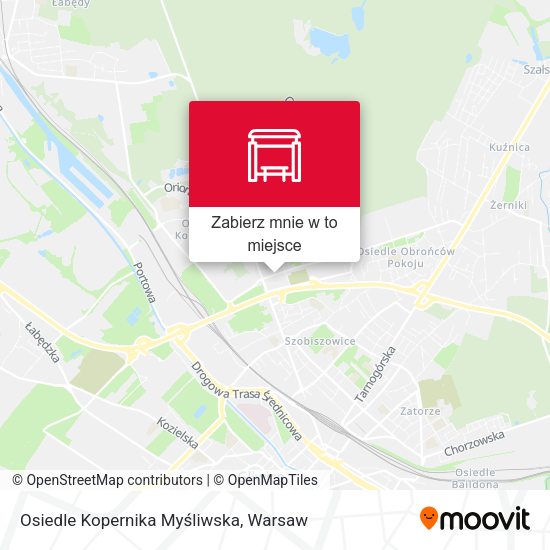 Mapa Osiedle Kopernika Myśliwska