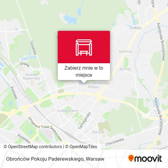 Mapa Obrońców Pokoju Paderewskiego