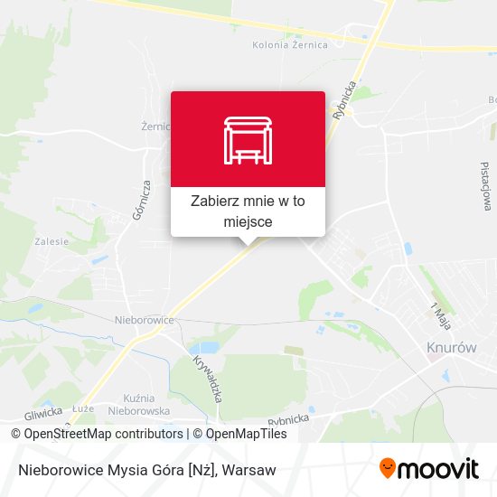 Mapa Nieborowice Mysia Góra [Nż]