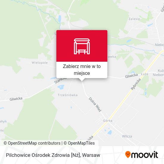 Mapa Pilchowice Ośrodek Zdrowia [Nż]