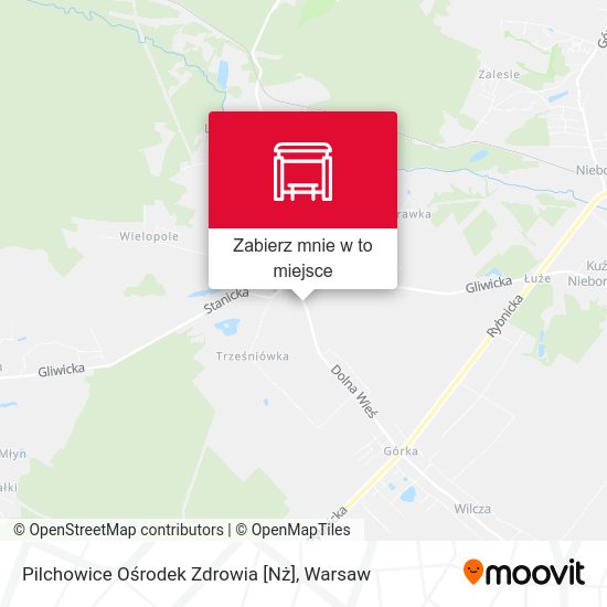 Mapa Pilchowice Ośrodek Zdrowia [Nż]