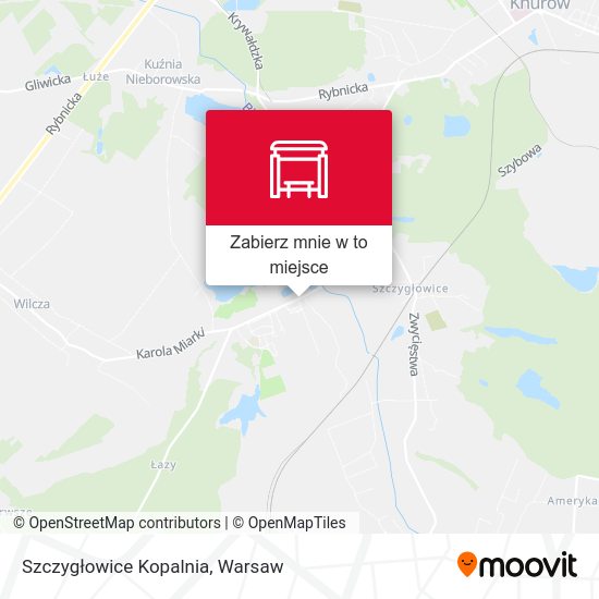 Mapa Szczygłowice Kopalnia