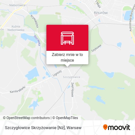 Mapa Szczygłowice Skrzyżowanie [Nż]