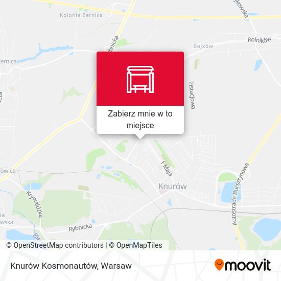 Mapa Knurów Kosmonautów