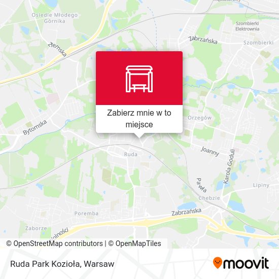 Mapa Ruda Park Kozioła