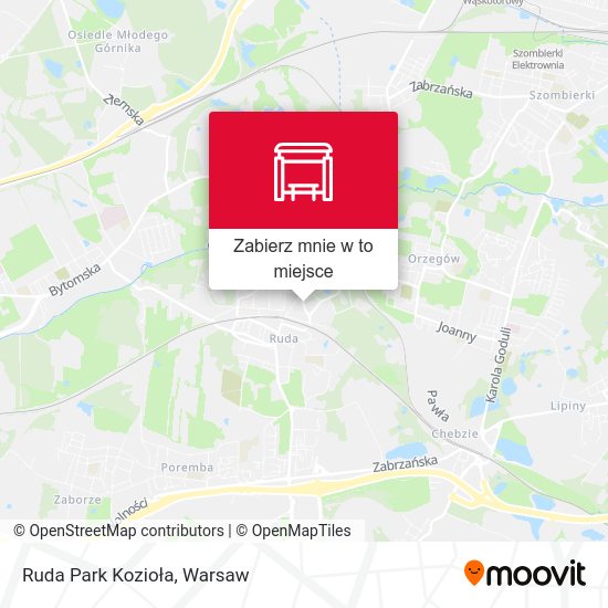 Mapa Ruda Park Kozioła