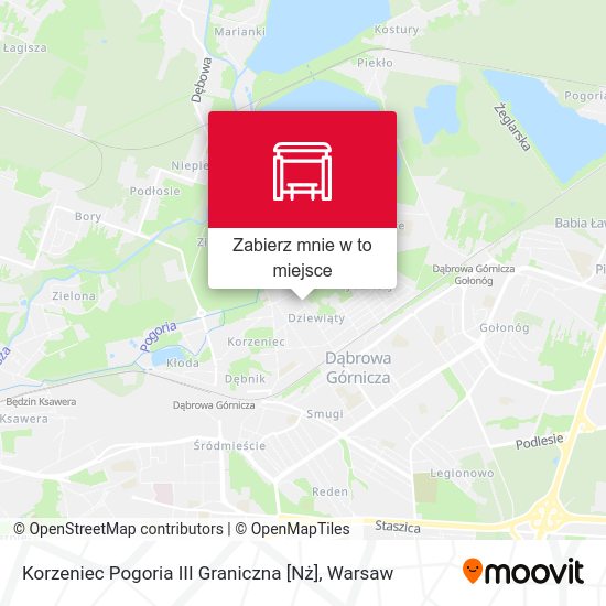 Mapa Korzeniec Pogoria III Graniczna [Nż]