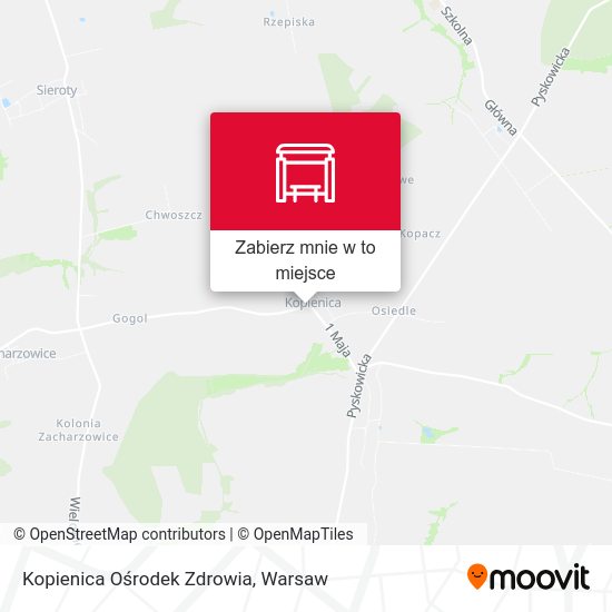 Mapa Kopienica Ośrodek Zdrowia