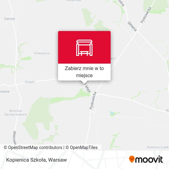 Mapa Kopienica Szkoła