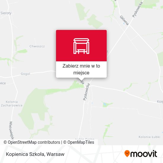 Mapa Kopienica Szkoła