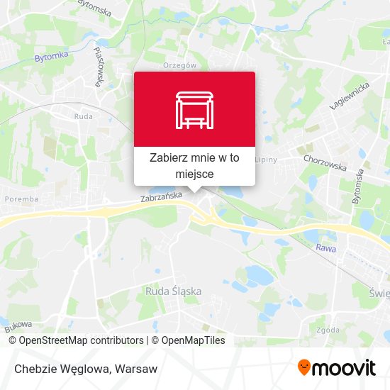 Mapa Chebzie Węglowa