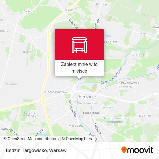 Mapa Będzin Targowisko