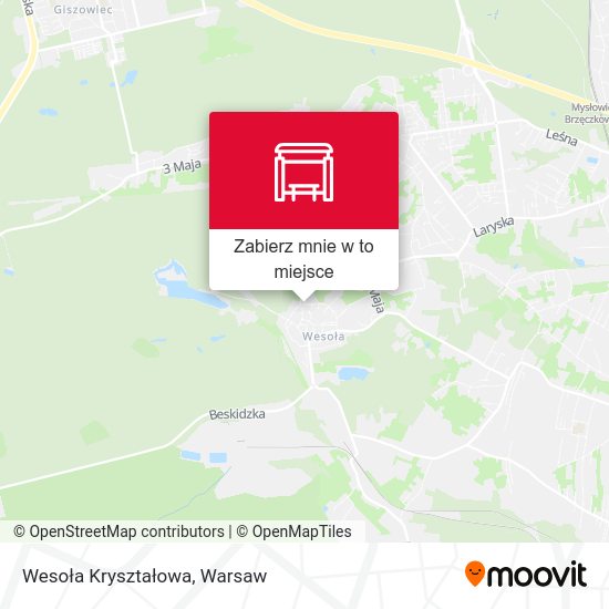 Mapa Wesoła Kryształowa