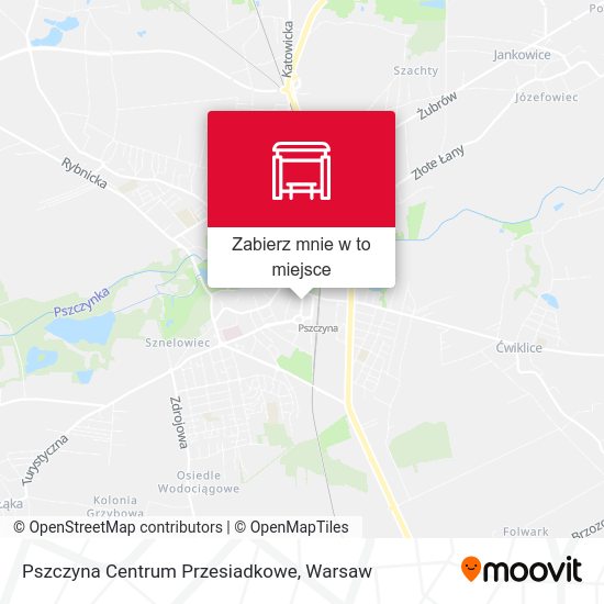 Mapa Pszczyna Centrum Przesiadkowe