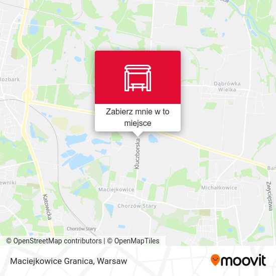 Mapa Maciejkowice Granica