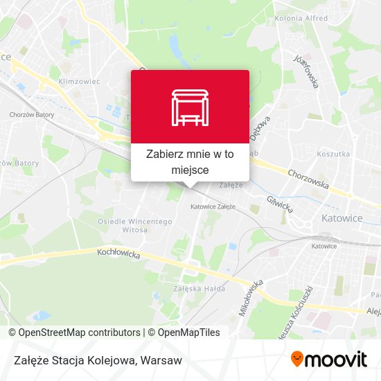 Mapa Załęże Stacja Kolejowa