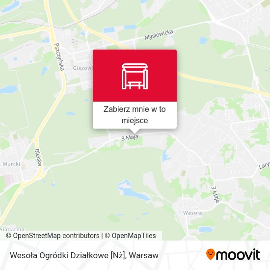 Mapa Wesoła Ogródki Działkowe [Nż]