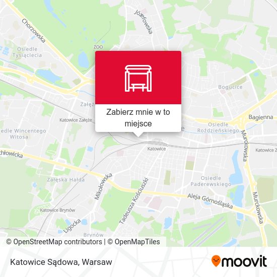 Mapa Katowice Sądowa