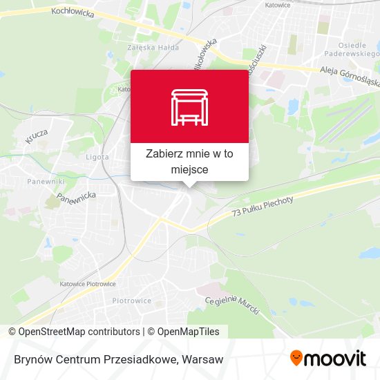 Mapa Brynów Centrum Przesiadkowe