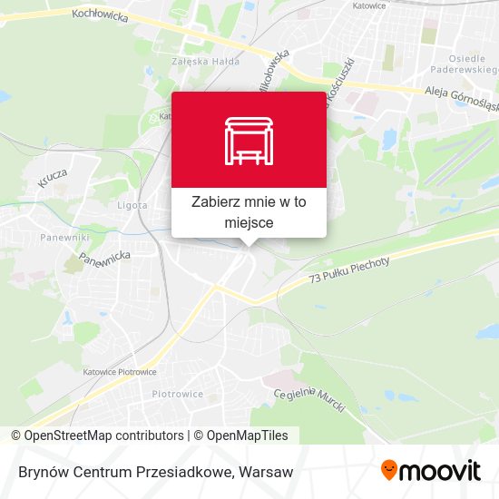 Mapa Brynów Centrum Przesiadkowe