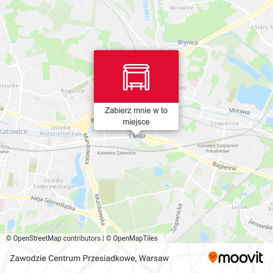 Mapa Zawodzie Centrum Przesiadkowe