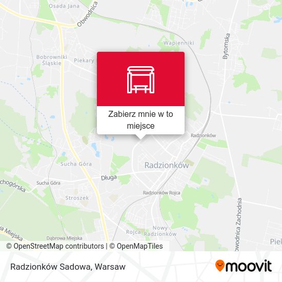 Mapa Radzionków Sadowa