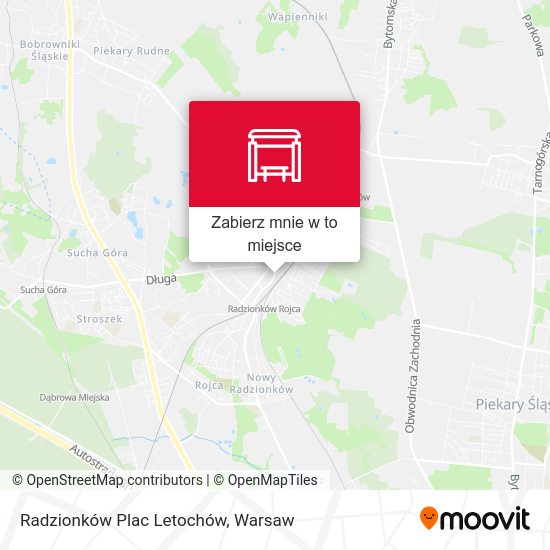 Mapa Radzionków Plac Letochów