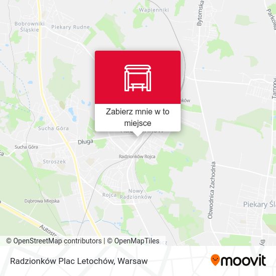 Mapa Radzionków Plac Letochów