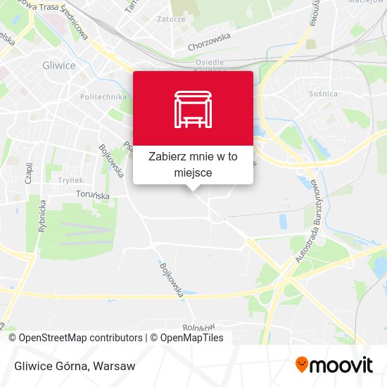 Mapa Gliwice Górna