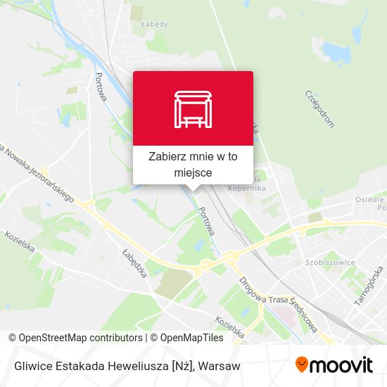 Mapa Gliwice Estakada Heweliusza [Nż]