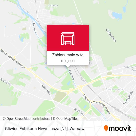 Mapa Gliwice Estakada Heweliusza [Nż]