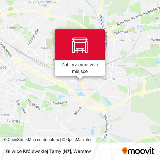 Mapa Gliwice Królewskiej Tamy [Nż]