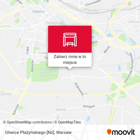 Mapa Gliwice Płażyńskiego [Nż]