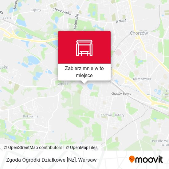 Mapa Zgoda Ogródki Działkowe [Nż]