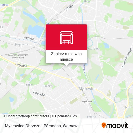 Mapa Mysłowice Obrzeżna Północna