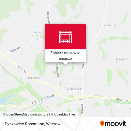 Mapa Pyskowice Rossmann