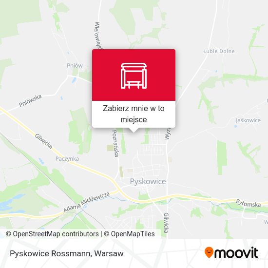 Mapa Pyskowice Rossmann