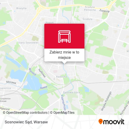 Mapa Sosnowiec Sąd