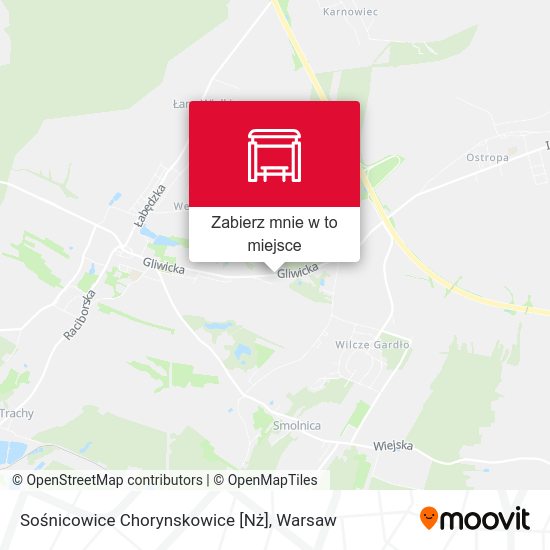 Mapa Sośnicowice Chorynskowice [Nż]