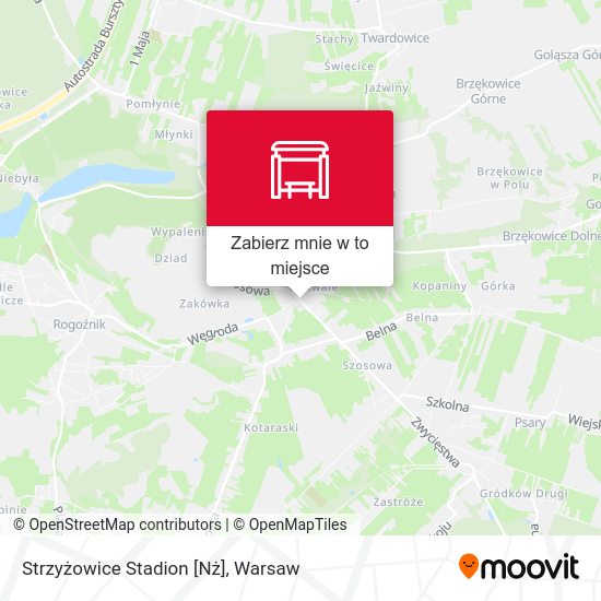 Mapa Strzyżowice Stadion [Nż]