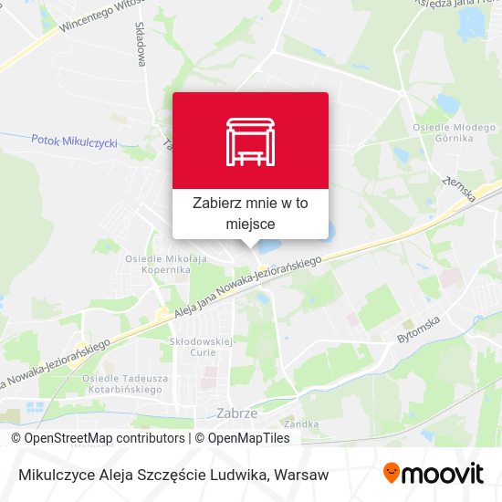 Mapa Mikulczyce Aleja Szczęście Ludwika