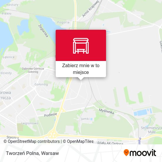 Mapa Tworzeń Polna