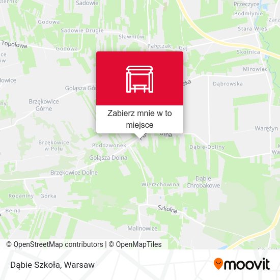 Mapa Dąbie Szkoła