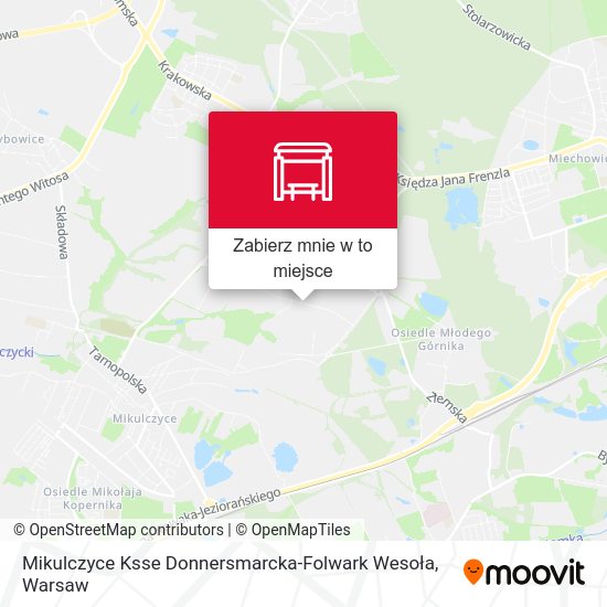 Mapa Mikulczyce Ksse Donnersmarcka-Folwark Wesoła