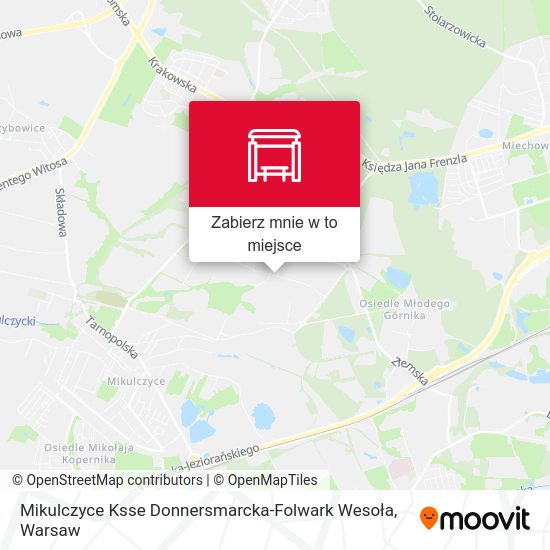 Mapa Mikulczyce Ksse Donnersmarcka-Folwark Wesoła