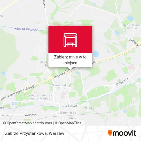 Mapa Zabrze Przystankowa