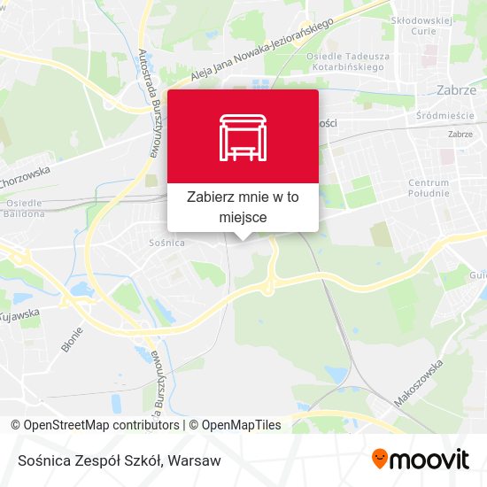 Mapa Sośnica Zespół Szkół