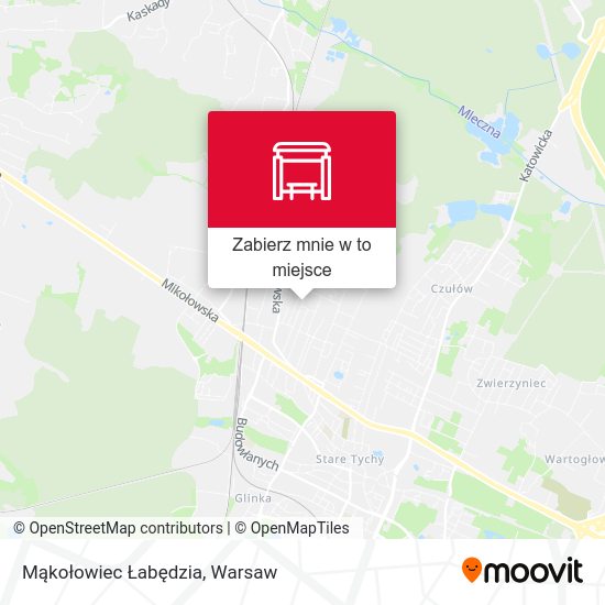 Mapa Mąkołowiec Łabędzia