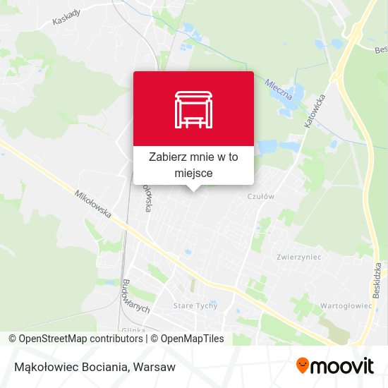 Mapa Mąkołowiec Bociania